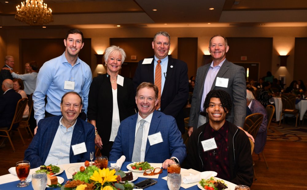 scholarship recipients with their donors