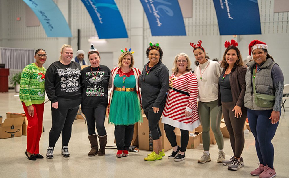 featured image of volunteers in the BHSU gym