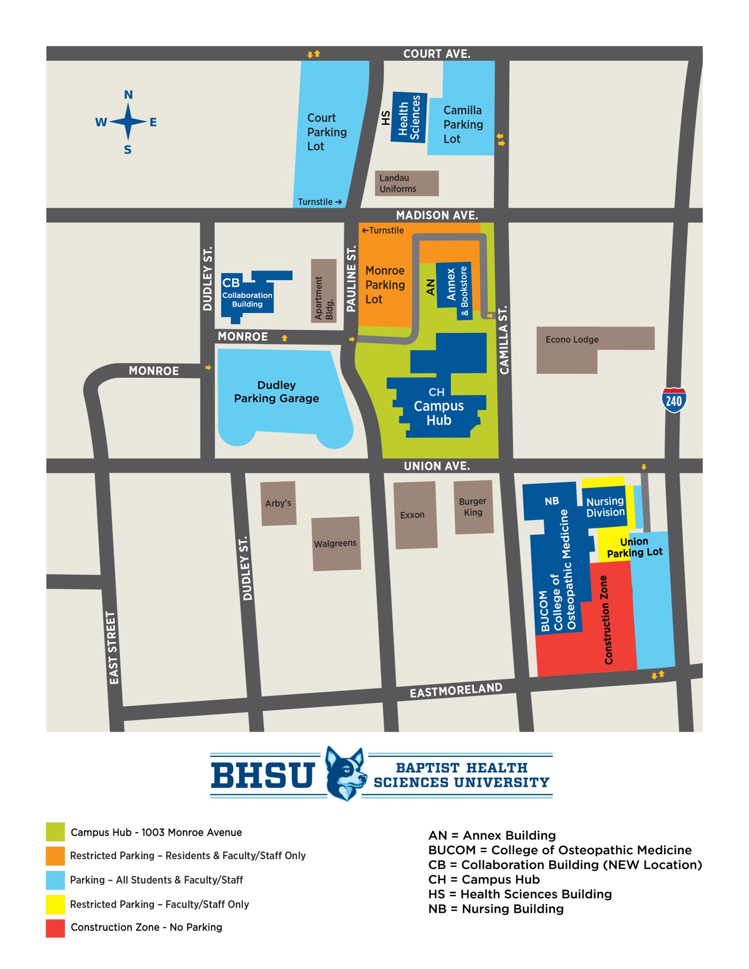 Updated Map of Campus